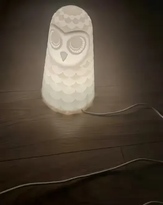 Lampka nocna sowa IKEA SOLBO LED 23 cm – stan bardzo dobry — praca twórcy Dawid na Freshwall Marketplace