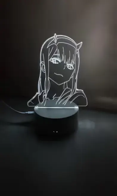 Lampka zero two Anime Darling in the franxx Led — praca twórcy Nazar na Freshwall Marketplace