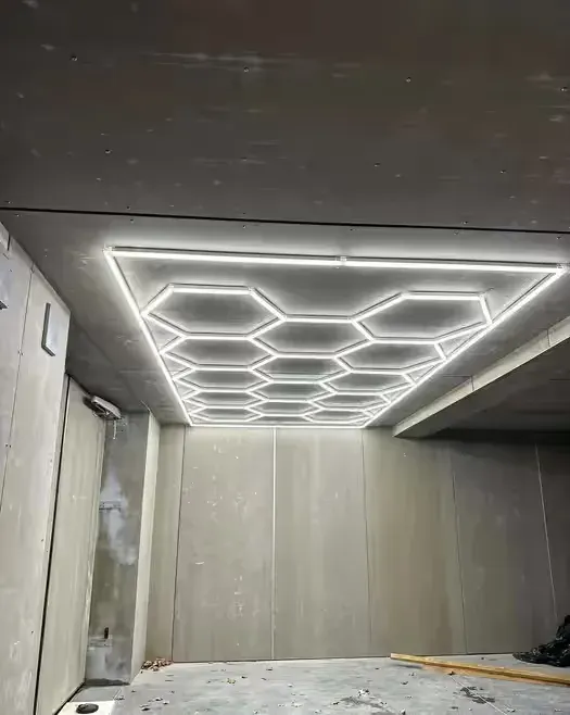 Lampy Hexagon LED 490x244cm Plaster Miodu Do Domu Garażu Hali Barbera — praca twórcy ML-Moto na Freshwall Marketplace