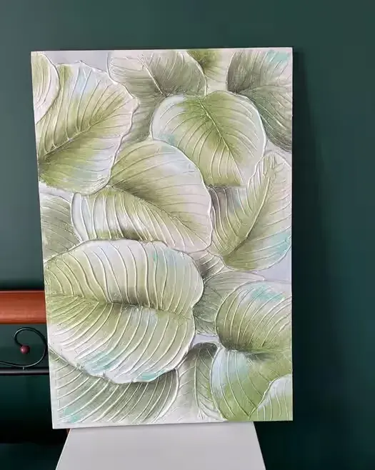 Obraz ręcznie malowany 60x90 Monstera — praca twórcy Damian na Freshwall Marketplace