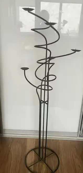 świecznik stalowy wysoki 120 cm — praca twórcy sylwiakoliber na Freshwall Marketplace