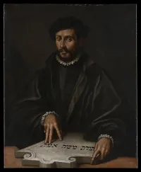 Portrait of a Man with a Hebrew Tablet — Antonio Campi — ujęcie 2