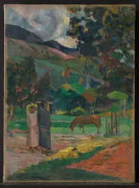Tahitian Landscape — Paul Gauguin — ujęcie 2