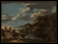 Bandits on a Rocky Coast — Salvator Rosa — ujęcie 2