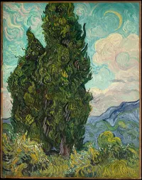 Cypresses — Vincent van Gogh — ujęcie 2