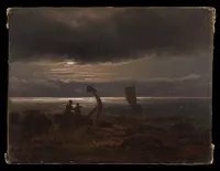 Mother and Child by the Sea — Johan Christian Dahl — ujęcie 2