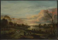 Landscape at Sunset — Aert van der Neer — ujęcie 2