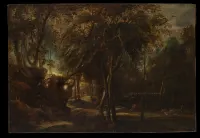 A Forest at Dawn with a Deer Hunt — Peter Paul Rubens — ujęcie 2