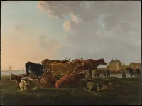 Landscape with Cattle — Jacob van Strij — ujęcie 2