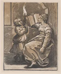 A Sibyl reading a book facing left — Ugo da Carpi — ujęcie 2