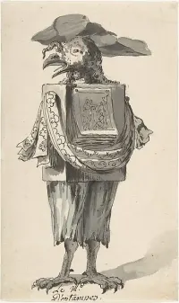 Caricature of a Print seller — Jean Charles Delafosse — ujęcie 2