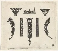 Blackwork Print with Eight Motifs — Claes Jansz. Visscher — ujęcie 2
