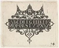 Blackwork Print with the Alphabet — Claes Jansz. Visscher — ujęcie 2