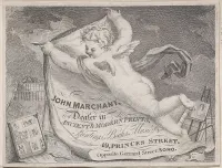 Trade Card for John Marchant, Print Dealer — Anonymous, British, 19th century — ujęcie 2