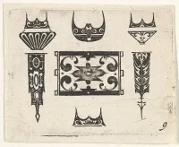 Blackwork Print with Nine Motifs — Claes Jansz. Visscher — ujęcie 2