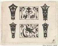 Blackwork Print with a Symmetrical Schweifwerk Pattern — Claes Jansz. Visscher — ujęcie 2