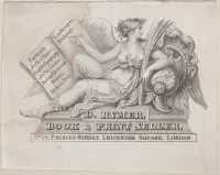 Trade Card for D. Rymer, Book & Print Seller — Anonymous, British, 18th century — ujęcie 2
