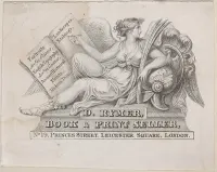 Trade Card for D. Rymer, Book & Print Seller — Anonymous, British, 18th century — ujęcie 2