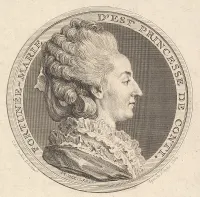 Print of a Portrait Medal of Fortunée-Marie d'Est, Princesse de Conti — Augustin de Saint-Aubin — ujęcie 2