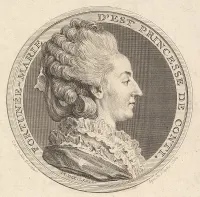 Print of a Portrait Medal of Fortunée-Marie d'Est, Princesse de Conti — Augustin de Saint-Aubin — ujęcie 2
