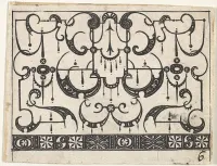 Blackwork Print with an All-Over Schweifwerk Pattern — Claes Jansz. Visscher — ujęcie 2