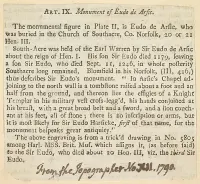 Art. IX. Monument of Eudo de Arsic, from \ — Anonymous, 18th century — ujęcie 2