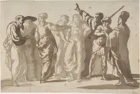 Group of Men — Master of the Large Figure Brush Drawings — ujęcie 2