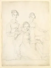 The Kaunitz Sisters (Leopoldine, Caroline, and Ferdinandine) — Jean Auguste Dominique Ingres — ujęcie 2