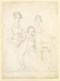 The Kaunitz Sisters (Leopoldine, Caroline, and Ferdinandine) — Jean Auguste Dominique Ingres — ujęcie 2