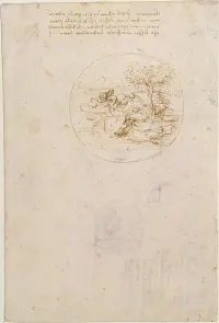 Allegory on the Fidelity of the Lizard (recto); Design for a Stage Setting (verso) — Leonardo da Vinci — ujęcie 2