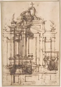 Architectural Drawing — Anonymous, Italian, 16th century — ujęcie 2