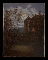 Schloss Milkel in Moonlight — Carl Gustav Carus — ujęcie 2