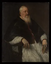 Filippo Archinto (born about 1500, died 1558), Archbishop of Milan — Titian (Tiziano Vecellio) — ujęcie 2