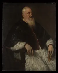 Filippo Archinto (born about 1500, died 1558), Archbishop of Milan — Titian (Tiziano Vecellio) — ujęcie 2