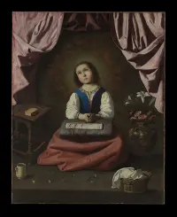 The Young Virgin — Francisco de Zurbarán — ujęcie 2
