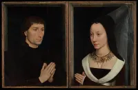 Tommaso di Folco Portinari (1428–1501); Maria Portinari (Maria Maddalena Baroncelli, born 1456) — Hans Memling — ujęcie 2