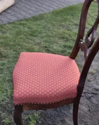 Stolik z intarsja +2 krzesła w stylu Ludwik Filip Antyk 70. — ujęcie 5