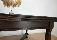 antyk mebel długi mocno rozkładany 396cm stół — ujęcie 5