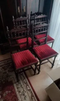 Krzesła eklektyczne niemieckie antyki — ujęcie 4
