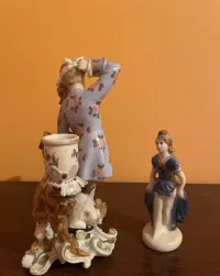 Figurki z porcelany antyki kolekcje prlu vintage — ujęcie 3