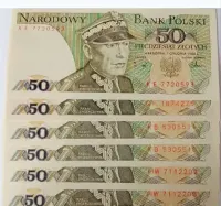 50 zł Świerczewski w stanie UNC — ujęcie 3