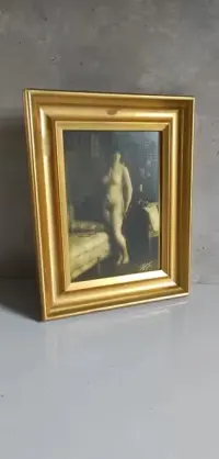 Akt kobiety Vintage Retro złota ramka — ujęcie 4