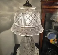 Kryształowa elegancka lampa  huta szkła Sudety" — ujęcie 5