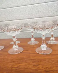 Kryształowe kieliszki do szampana - design - vintage - U — ujęcie 5