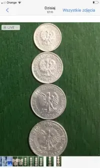 „kwartet”z1976r- Al- 10,20,50gr, 1zl- rzadkie roczniki! — ujęcie 4