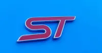 Nowy przyklejany metal emblemat ST czerwony znaczek logo do FORD — ujęcie 2