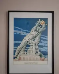 OKAZJA Stanisław Szukalski - Kopernik poskramiający Słońce 1973 serigrafia — ujęcie 5