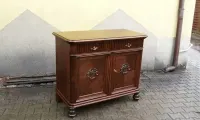 Secesyjna Komoda - Pomocnik Dębowy _ po renowacji _ antyki — ujęcie 2