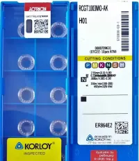 Płytki RCGT 1003 Aluminkum Korloy RCMT 10 — ujęcie 3