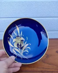 Porcelanowy talerz dekoracyjny - ozdobny - Kaiser - Kobaltowy - V — ujęcie 5